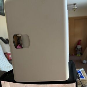 Sleek White Mini Fridge for Home Kitchen 10H x 7 1/2 W x 8” Deep